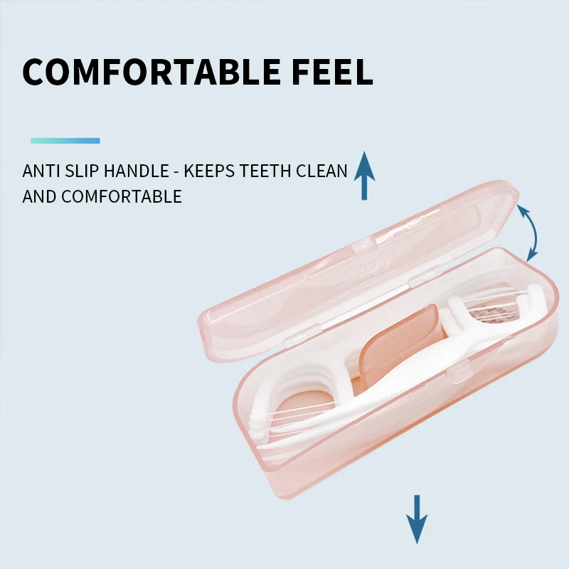 Teeth Floss Box Set of 10 Portable Mini Floss