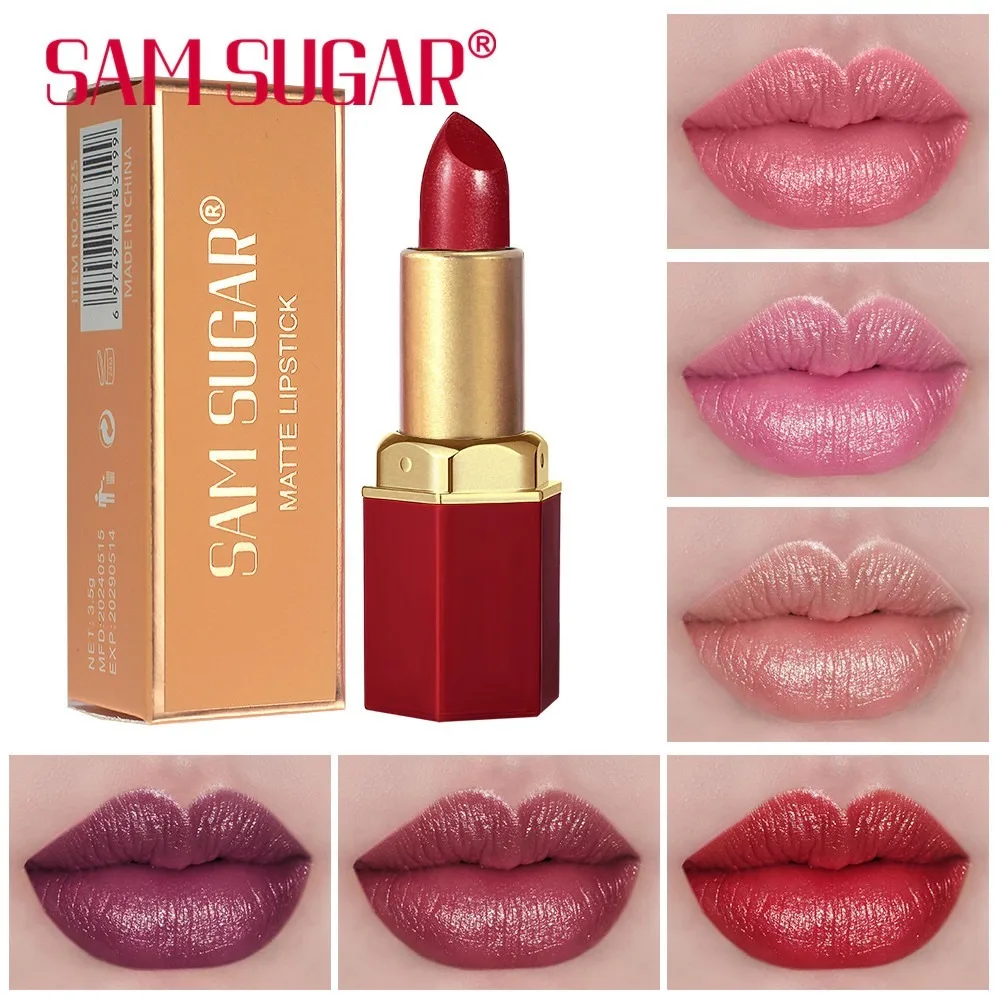 Long Lasting Metallic Lipstick Shiny Glitter Sparkling Lip Gloss_voghion.com