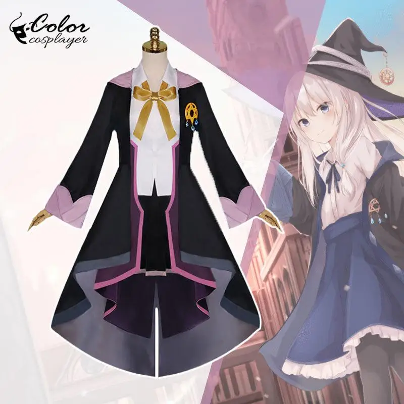 

Color Cosplayer Anime Costume Wandering Witch: The Journey of Elaina Dress Up Full Set Uniform Women Halloween Cosplay Costume