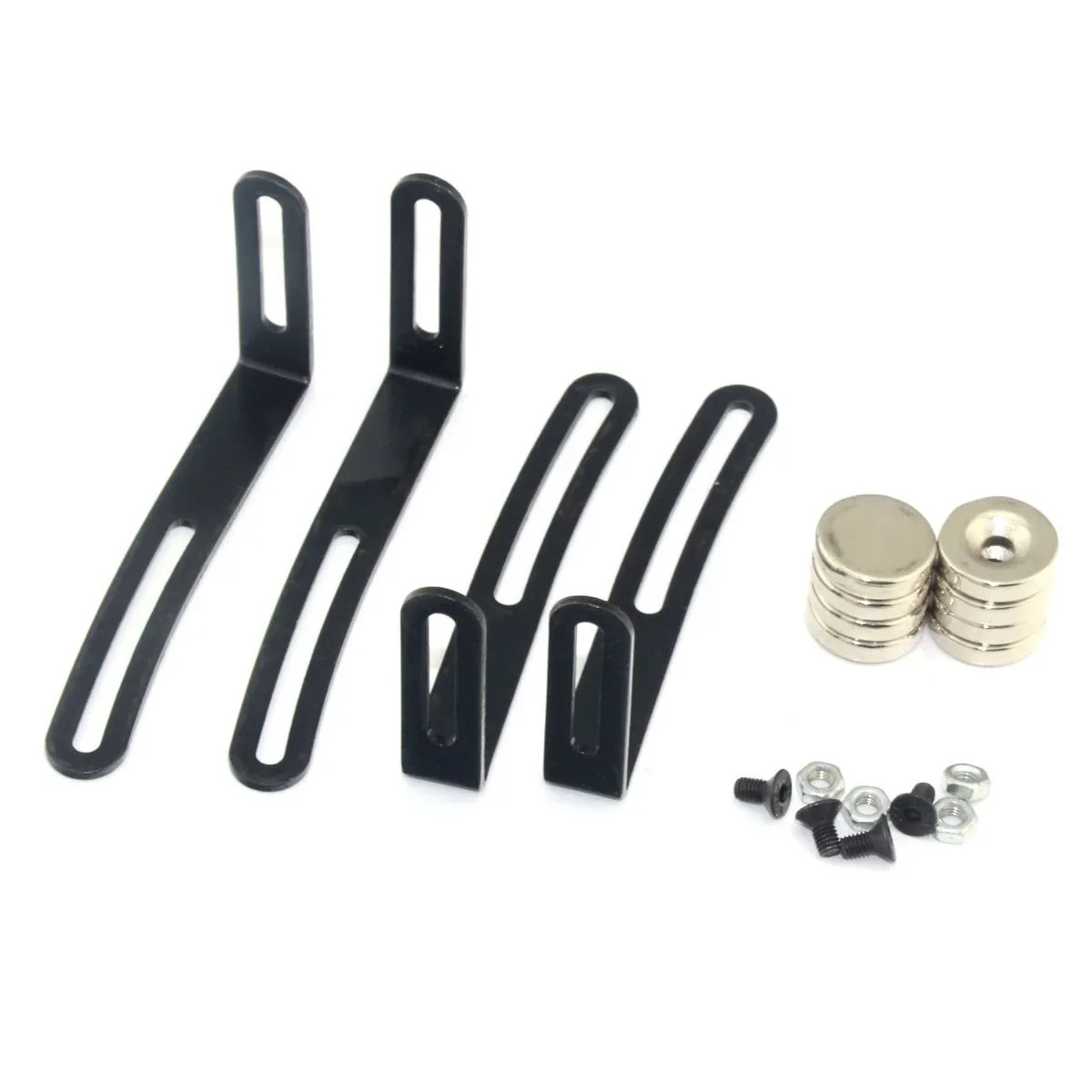 

4pcs Shell Body Mount Metal L-Bracket with Magnet for Axial SCX10 90046 D90 1/10 RC Crawler Car Accessories