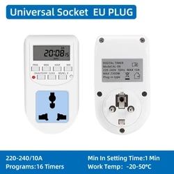 Programmable Digital Timer Switch (Universal Socket EU)