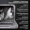 Farberware Portable Countertop Dishwasher with 5-Liter Built-in Water Tank - 5-Program System for Home, RV, and Apartment 2