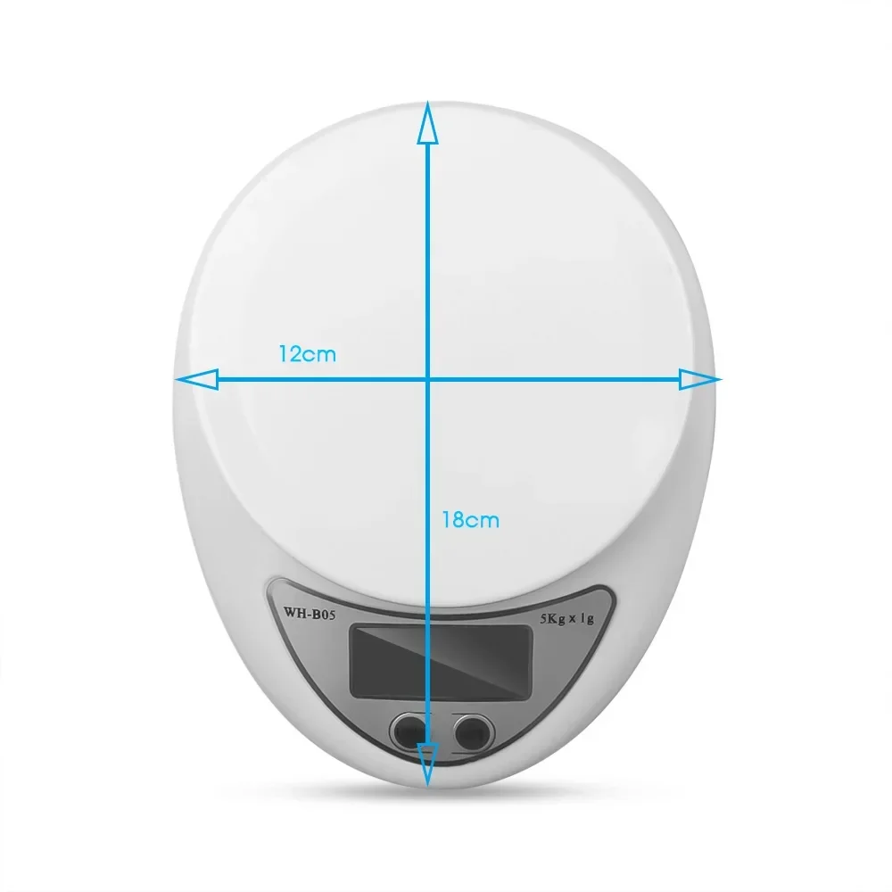 5KG/1G LED Electronic Digital Kitchen Scale Mini Portable Measuring Food Jewelry Digital Scale  Baking Scale Kitchen Accessories