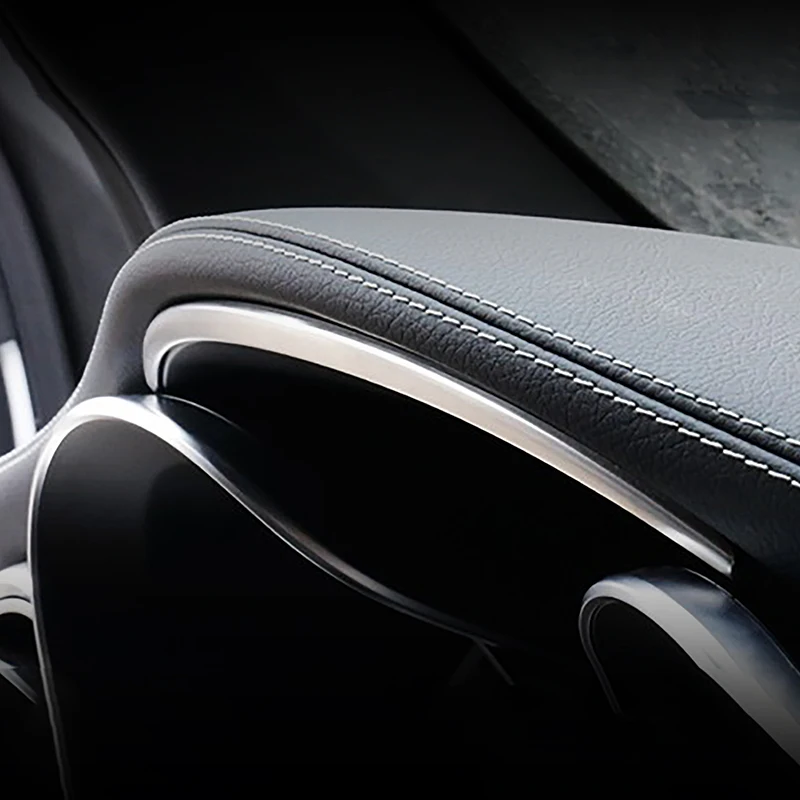 Auto Dashboard Rahmen Trim Dekoration Streifen Carbon Textur Für Mercedes Benz C Klasse W205 GLC X253 2015-2020 innen Zubehör – Detail 5