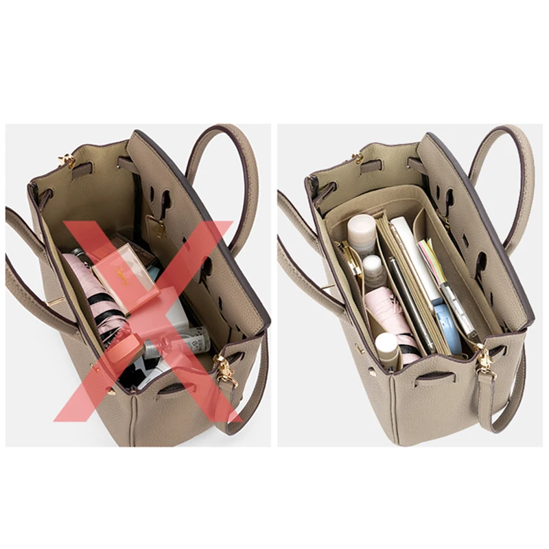 منظم مكياج فاخر قماش لباد بيركين 30