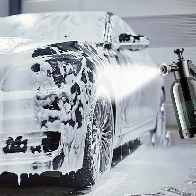 Spruzzatore Schiuma Per Lavaggio Auto - Manuale, 2000ml, Con Ugello Antivento - Foto 7