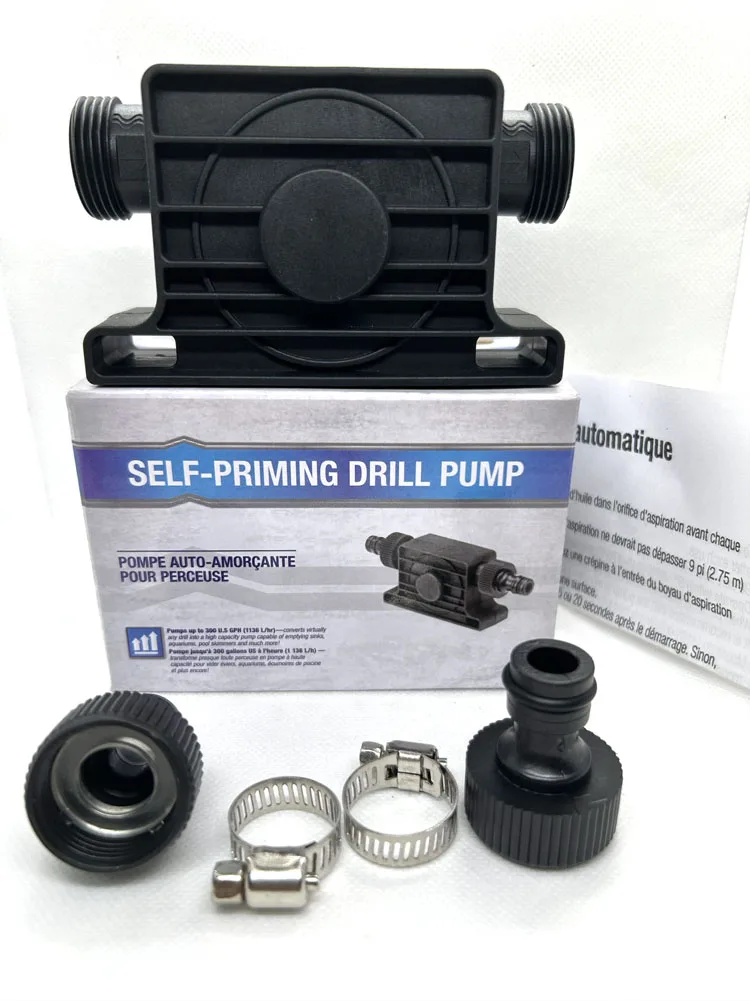 Liquid Transfer Pump Pumping Pump Self Priming Pump Head Portable Electric Self-Priming Hand Electric Drill Water Pump Micro Submersibles Motor Ultra Home Garden Centrifugal Drill Pump