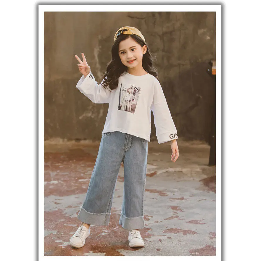 Kids Denim Denim Pants For Men Spring/Autumn Trousers For Boys And Girls  Sizes 2 12 Years From Kong06, $15.84 | DHgate.Com