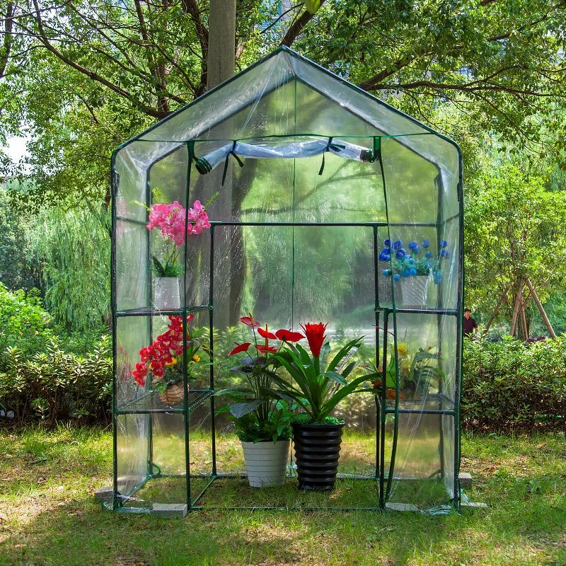 VOKANDA Solar Heat Garden Shed Vinyl House Mini Greenhouse For Outdoor  Planting Seed Vegetable Tent Cover With Frame Structure - AliExpress
