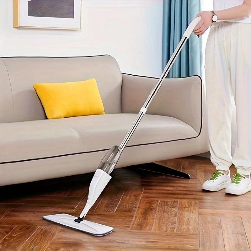 New Spray Mop Broom Set with Reusable Microfiber Pads Rotating Dry & Wet Household Flat Mops for Cleaning Home Floor Magic Tool 2