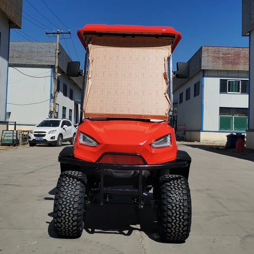 

Lithium Battery Front Independent Suspension Front Disc Brake 6-Seat Off-Road Tire Solar Battery Off-Road Golf Cart