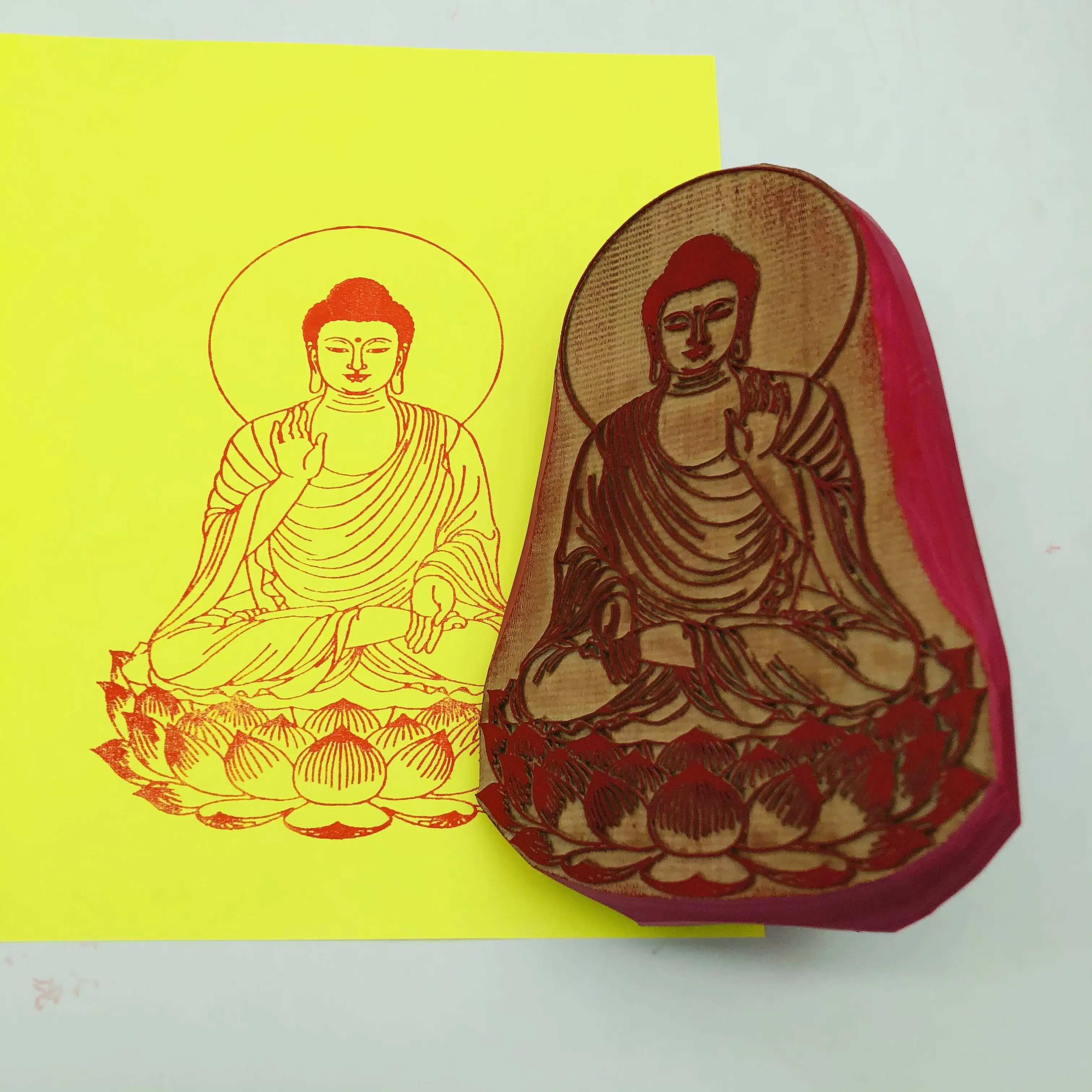 

Buddhism Taoism Item Temple Monk host Master bless affix seal Special use # Sakyamuni Tathagata Buddha rubber seal signet