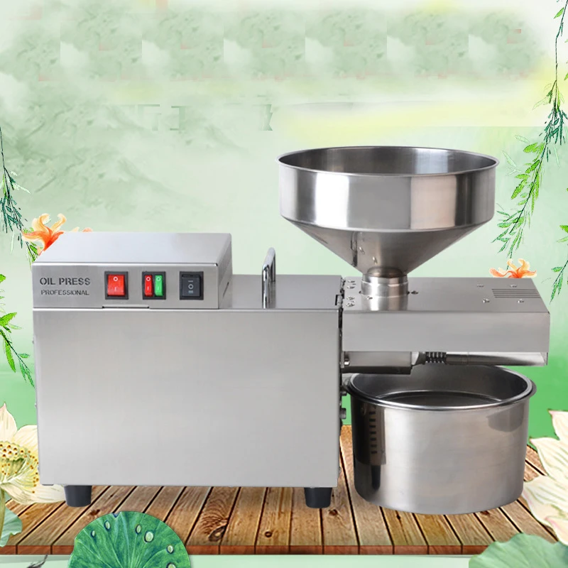 Oil Press Machine Commercial Home Oil Extractor Expeller Cold pressed linseed oil maker verging coconut oil making machines stainless steel manual large scale cold expeller sesame oil press machine for home use