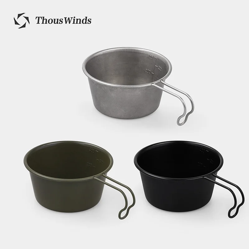 Thous Winds 캠핑 컵, 시에라 컵, 야외 캠핑 식기, 볼 플레이트, 배낭 하..