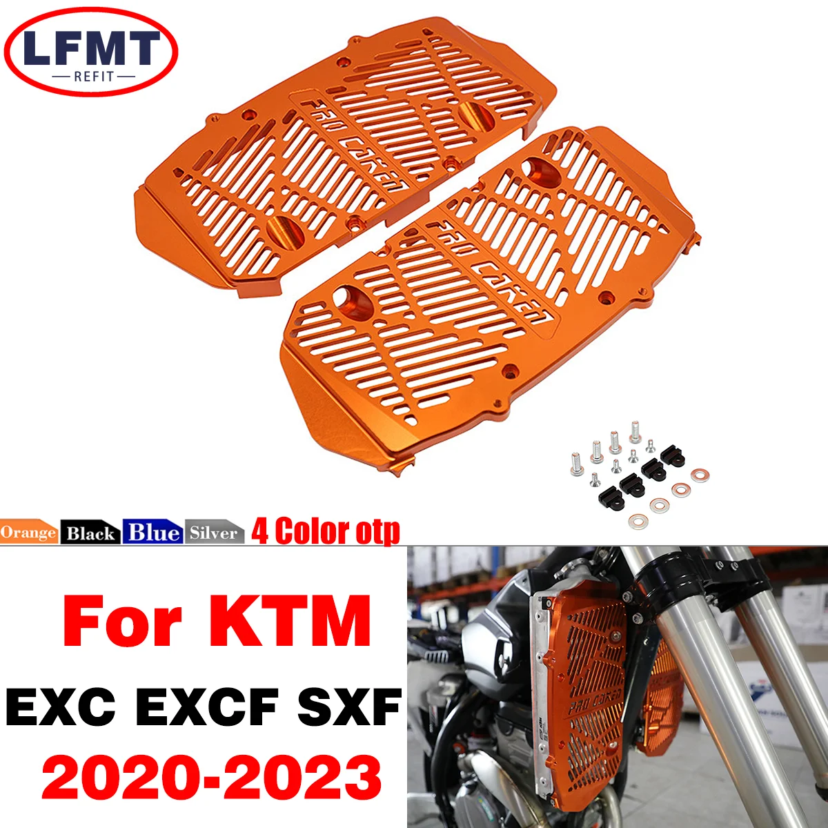 

Radiator Grille Guard Grill Protector Cover For KTM SXF EXC EXCF EXCF Husqvarna FC TE TC FE 250 300 350 450 2020-2023 Motocross