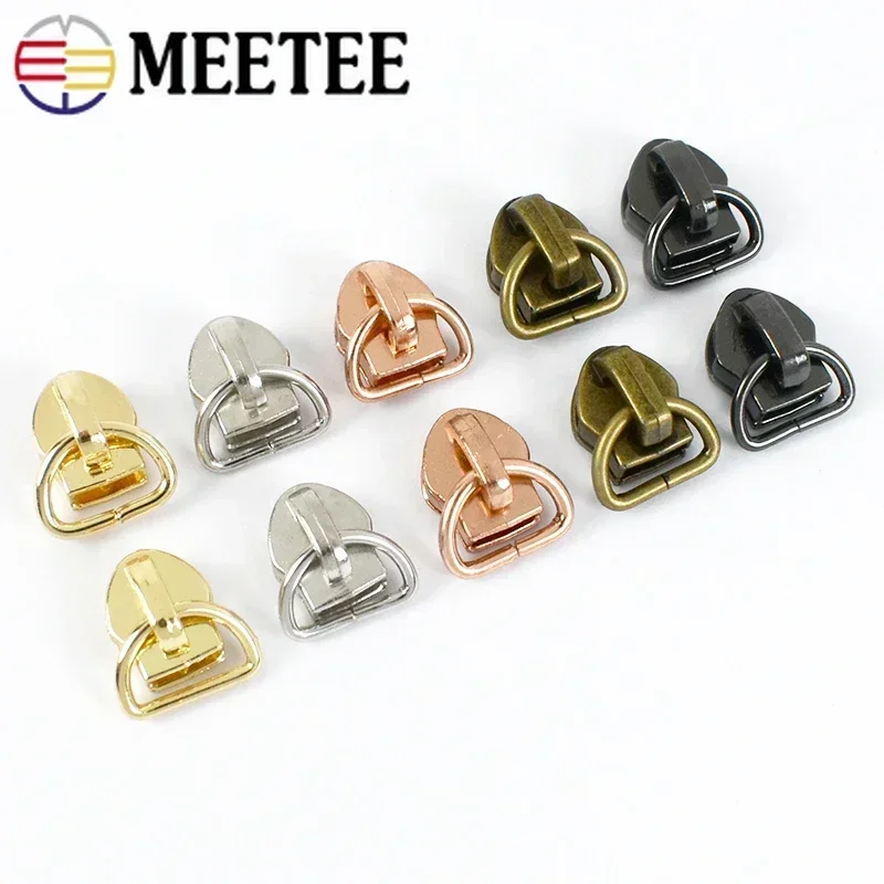 50/100Pcs 5# Zipper Slider Puller Head for Nylon Zippers Bag Clothes Jacket DIY Sewing Accessories