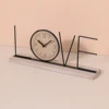 NEW creative clock ornaments Modern minimalist iron alphabet clock 4