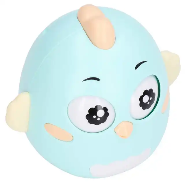 Roly Poly Toy Strong Early Educational Mint Green Funny Wobbler Baby Toy for Gift for Toddler 4