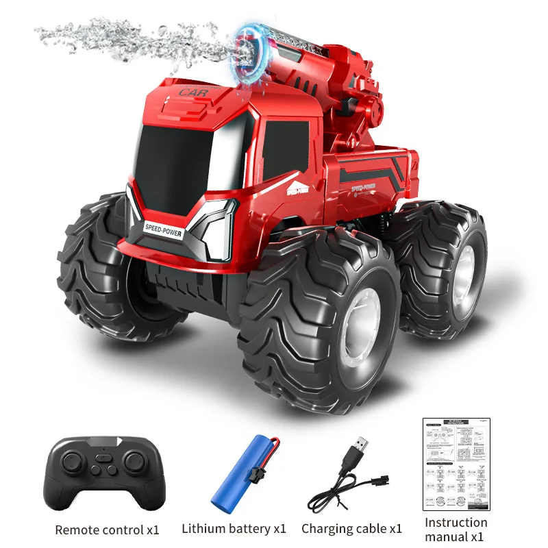 Remote Controlled Four-wheel Drive Off-road Vehicle Capable Of Launching Water Cannons, Amphibious Multiplayer Competitive Child_voghion.com