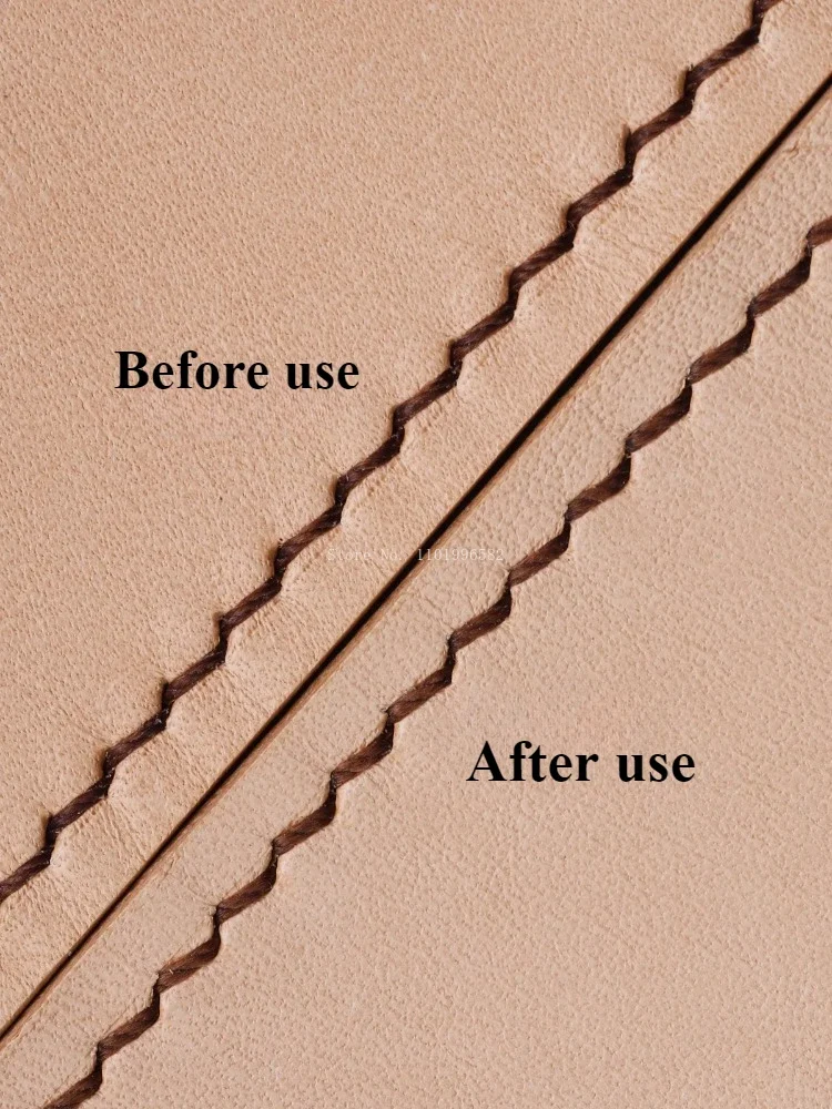 Stainless Steel Material Hand-made Leather Goods Knock Thread Knocker DIY Leather Backpack/belt Stitch Smoothing Auxiliary Tool