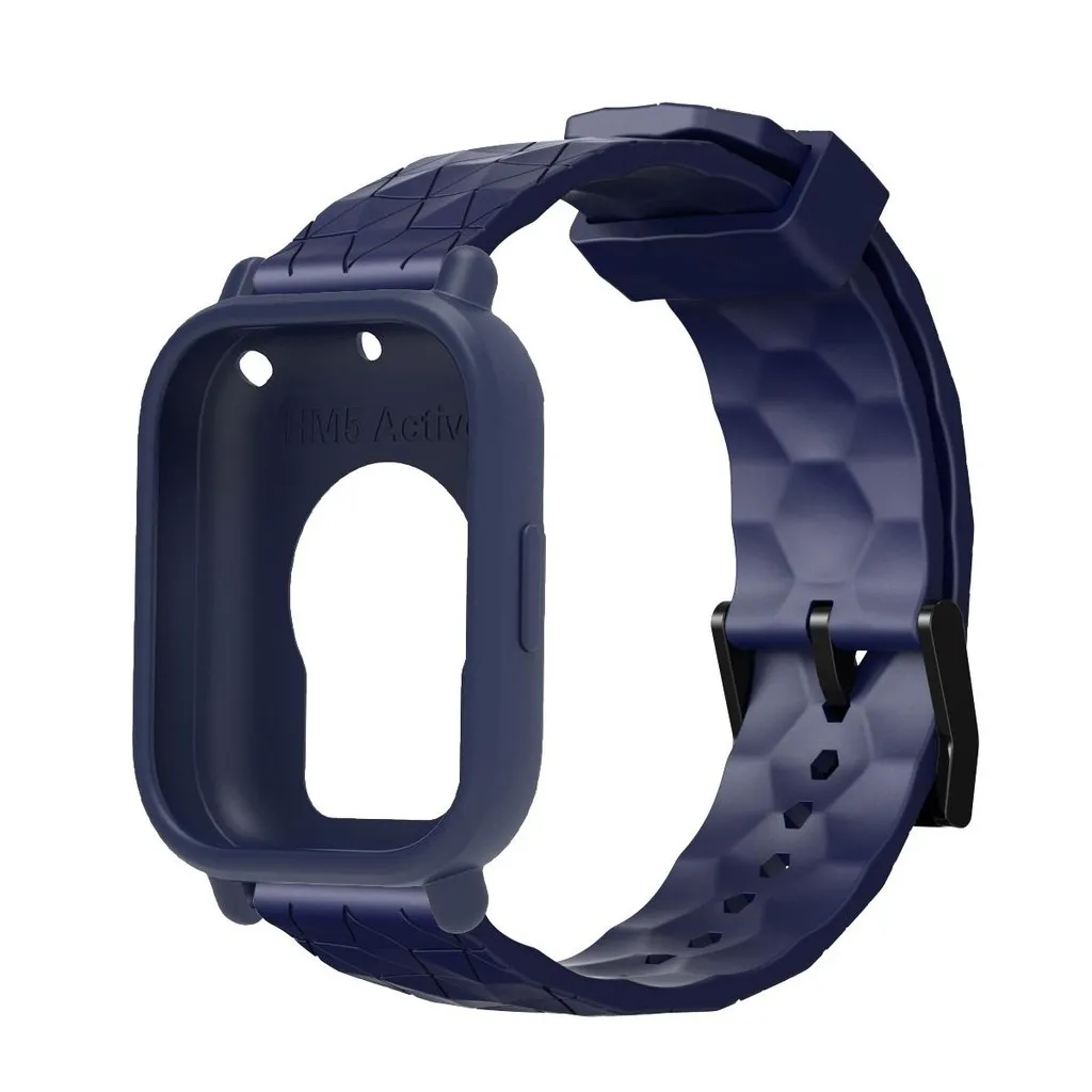 Enhanced Protective Silicone Strap and Soft Shell for Smartwatch - Anti-Drop, Breathable Sport Band