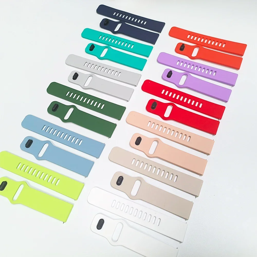 Versatile 20mm/22mm Silicone Replacement Wristband