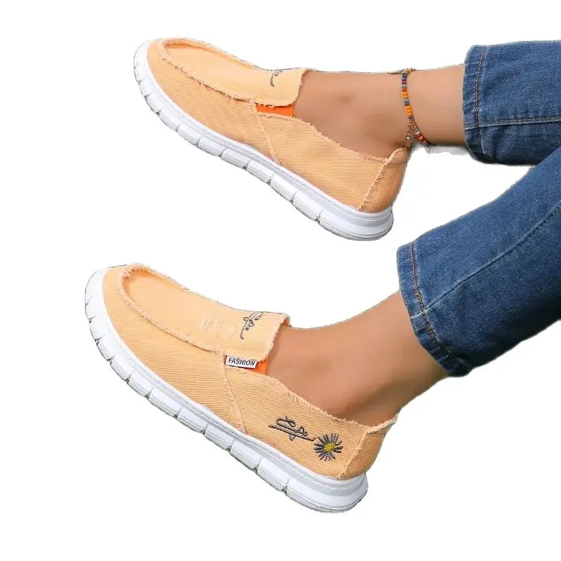 Men's canvas shoes 2024 new work men's shoes one foot wash high-end casual 5