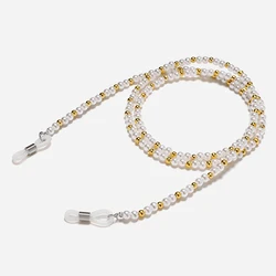 Boho Colored Mask Strap Beaded Glasses Chains Women Face Mask Lanyard Anti Slip Women's Neck Chain For Eyeglass Sunglasses