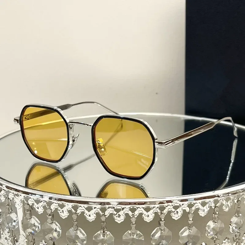 

2024 Luxury Brand Designer Durable Vintage Oval Sunglasses For Women Vintage Transparent Lens Glasses For Women Men UV400 Square