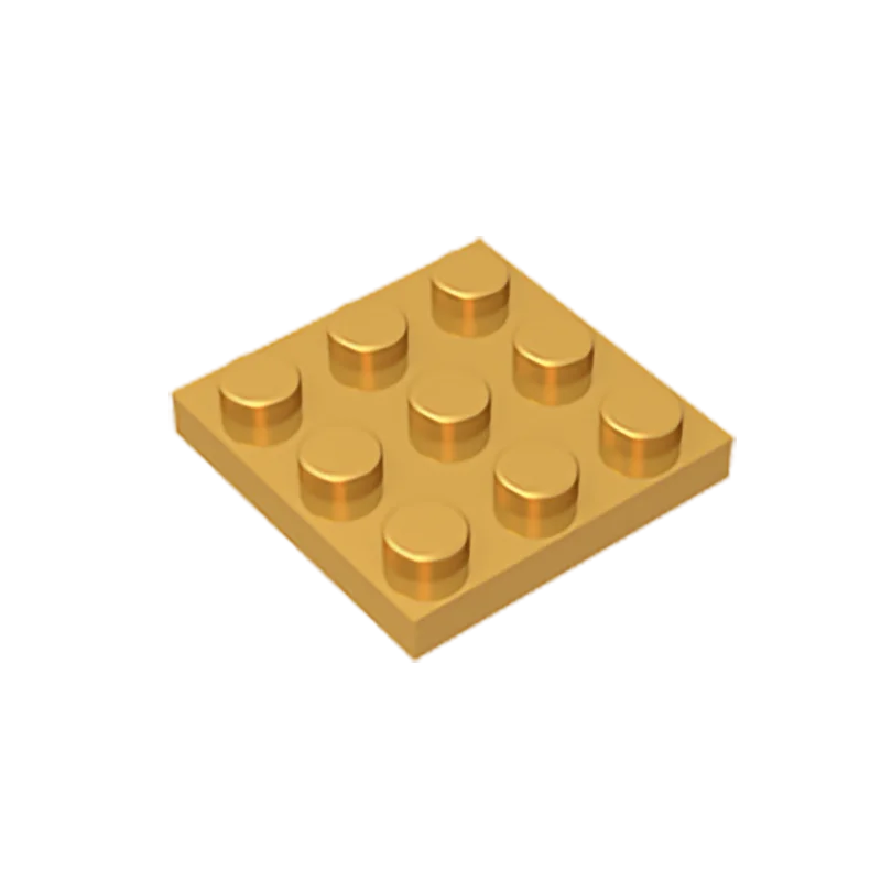 Gobrick GDS-518 Piring 3X3 Kompatibel dengan 11212 Potongan-potongan DIY Bangunan Blok Partikel Piring DIY building blocks construction blocks racing car building blocks car building blocks anime block toys