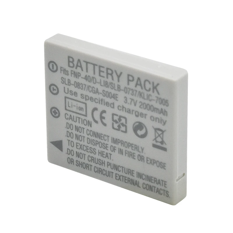 NP-40 FNP40 FNP-40 2000mah battery For Fuji np40 For Fujifilm F460 F470 F480 F601 F610 F710 F810 Z1 Z2 Z3 Z5 V10 J50 camera 6