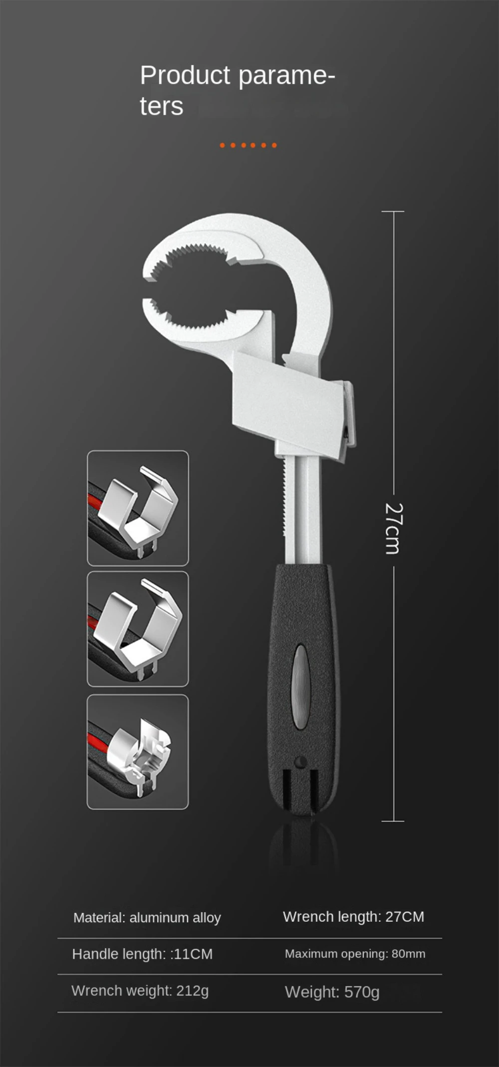 (🔥Hot Sales:48% Off）multifunctional Bathroom Wrench