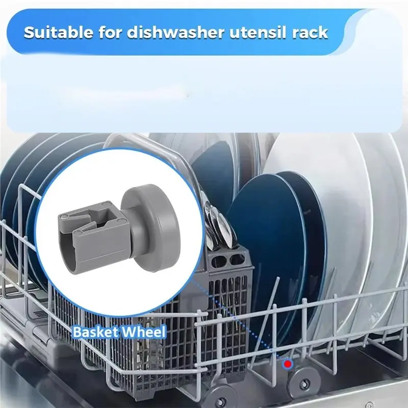 A97T Dishwasher Upper Wheels For Zanussi Dish Washer Accessories Rollers Dishwasher Wheel Parts 2