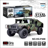 1/10 RC Car HG-P408 16CH 2.4G Hz 4WD Truck Simulation RC Car Remote Control Car Crawler Off-road Vehicle Adult Kids Toy Gifts 1