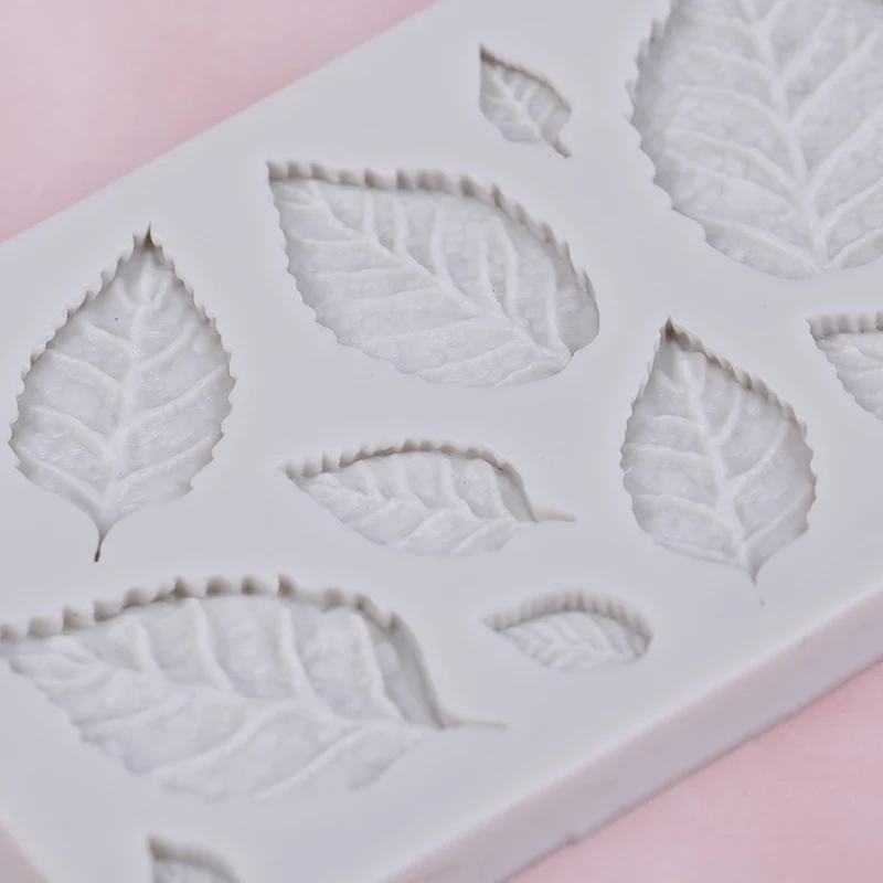 1pc Rose Leaves Silicone Soap Mold Kitchen Accessories Cake Mold Cookies Cake Tools
