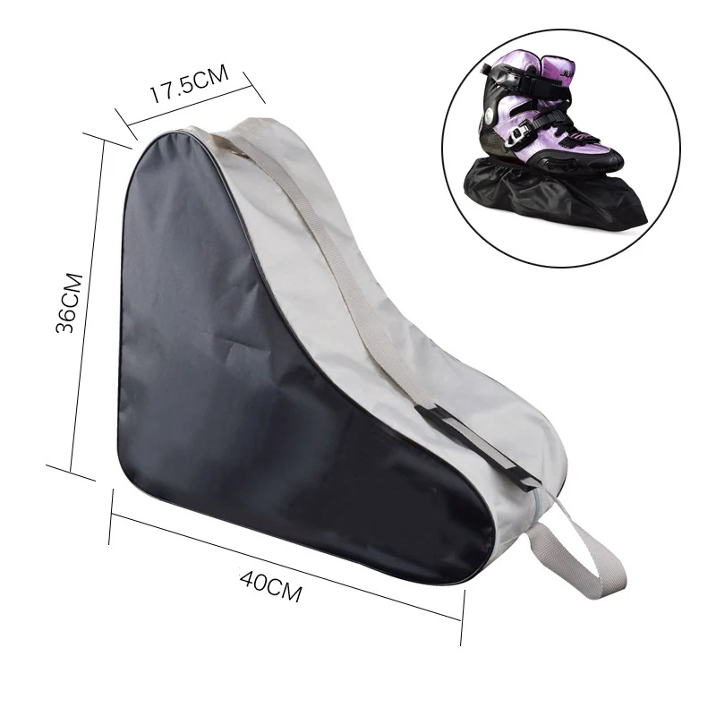 Roller Skating Bag Case Skate Storage Bag Breathable Unisex Quad Roller Skates Inline Skates Ice Skates Carry Case Crossbody Bag