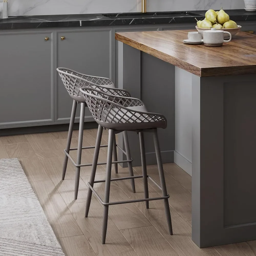 

Bar Stools Set of 2, Metal Bars Stools, Counter Height Barstools, Bar Chair