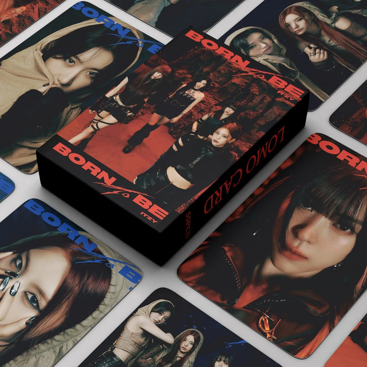 

55 шт./набор Kpop ITZY BORN TO BE новый альбом Lomo открытки фотооткрытки HD Печать открытка Lia Yuna Yeji Ryujin Поклонники Коллекция подарков