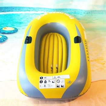 Gommone da Pesca Gonfiabile in PVC Rinforzato per 2 Persone, Barca per Rafting e Attività all'Aperto