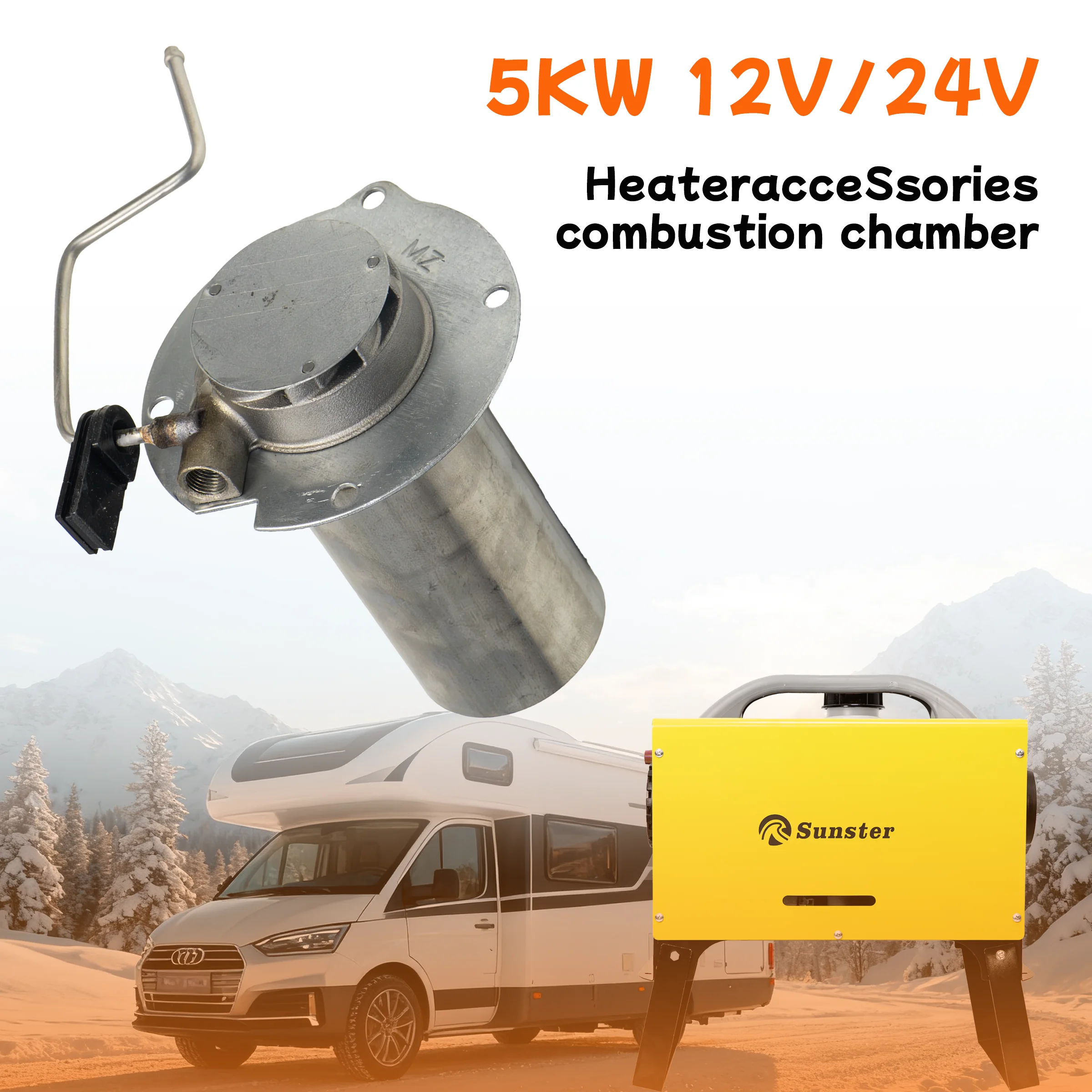 5/8KW Luftdiesel-Standheizung Brennkammer mit Brennerdichtung 12V/24V Diesel-Standheizungsbrenner für Auto LKW VAN – Detail 8