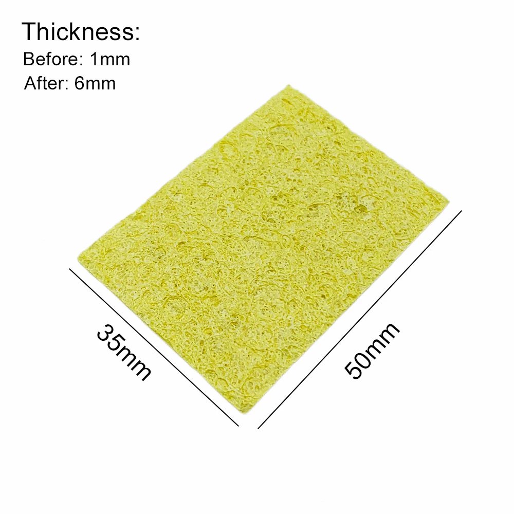 5/10Pcs Soldering Iron Tip Cleaning Sponge Pads Eletric Welding High Temperature Resistant Compressed Sponge Welding Accessories Soldering Iron Tip Cleaner Soldering Iron Cleaner