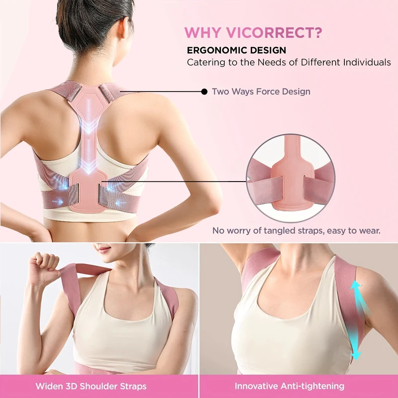 Invisibility Breathable Posture Corrector Belt Adjustable Rectify Posture Back Support Back Neck Brace Training