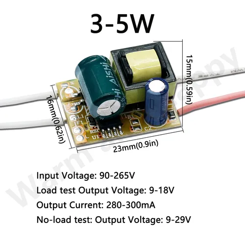 LED 드라이버 300mA 보드 1-3W 5W 4-7W 8-12W 12-18W 18-25W 25-36W LED 전원 공급 장치, led 조명 diy용 조명 변압기 3