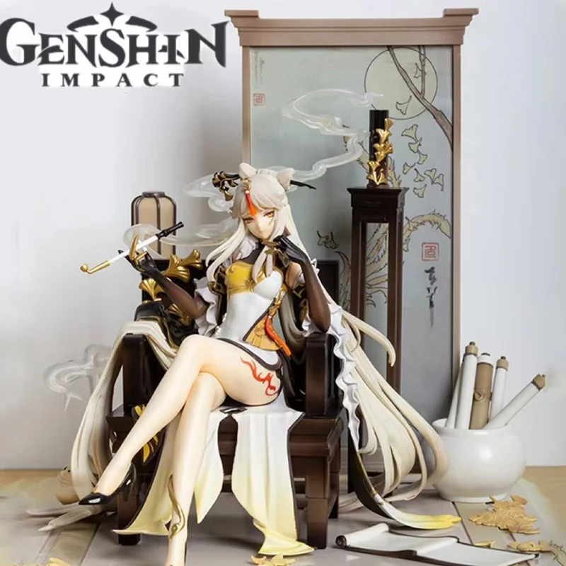 

Condensing Light And Moon Covering Heaven Ver H27cm 1/7 Desktop Model Genshin Impact Anime Figure Toys Collection Gifts