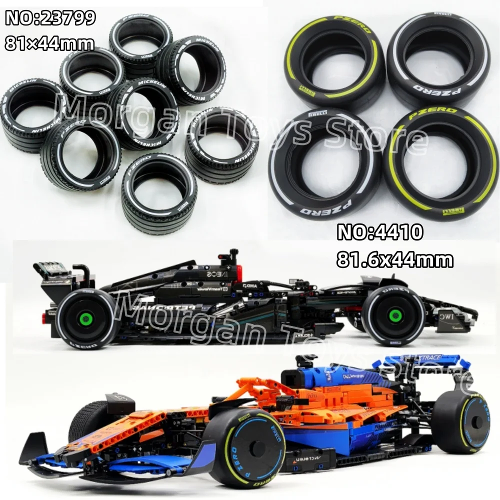 4 pneumatici 23799 4410 MichelinN Pzero0 compatibile con LEGO CADA