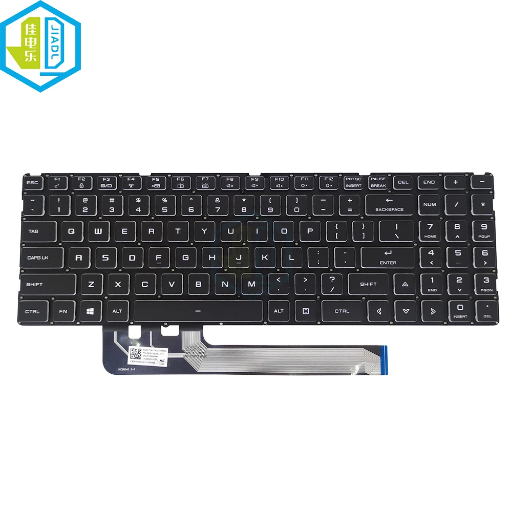 Backlit us Inglês Teclado para Laptop Luz de Fundo para Mechrevo z3 z2 Air Shinelon 7000 Eua Tfm17h33us98526