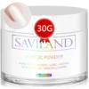 Saviland 30g Nail Acrylic Powder White Clear Carving Crystal Polymer Builder Nails Extension Art 3D Nail Art Polymer Powder 1