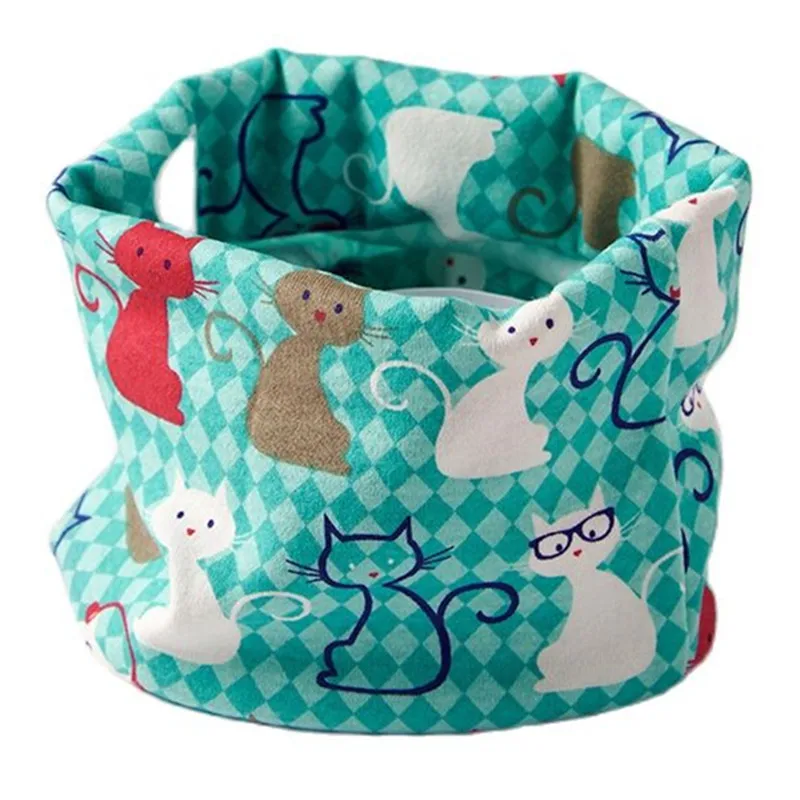 Cotton Warm Girls Scarf Winter Children Scarves Boys Girls Collars O Ring Neck Scarf Lovely Kids Collars 1pcs 40*20cm children scarf