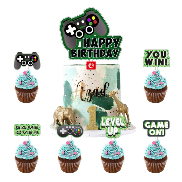 Toppers para Topo de bolo Roblox Cupcake Toppers Decorações Aniversário  Festa Suprimentos, Toppers Estilo 1