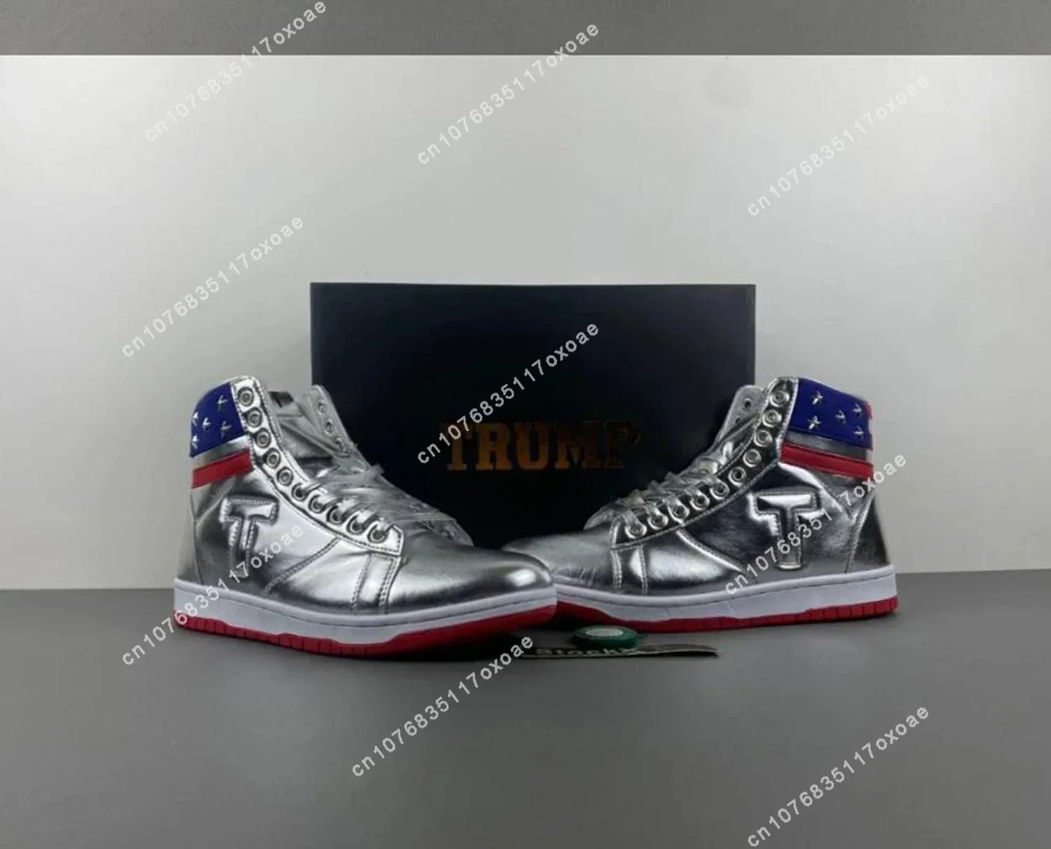 Big Size 47 48 Trump Shooting Makes Me Stronger 2024 MAGA Gold Sneakers Never Surrender Gym Shoes Men's Womens Boots With Hat 3